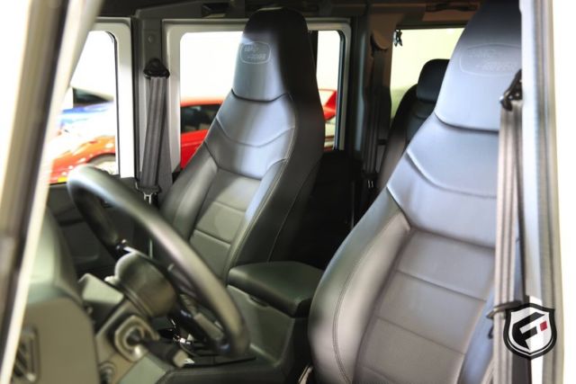 1991 White Land Rover Defender 110