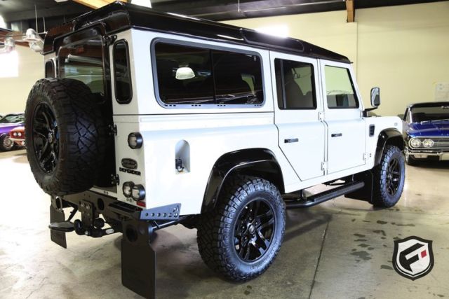 1991 White Land Rover Defender 110