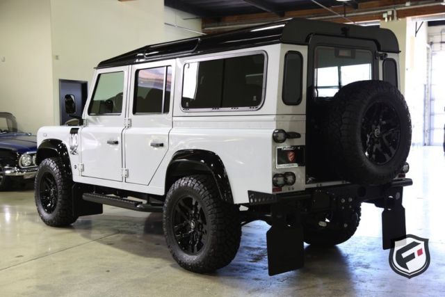1991 White Land Rover Defender 110