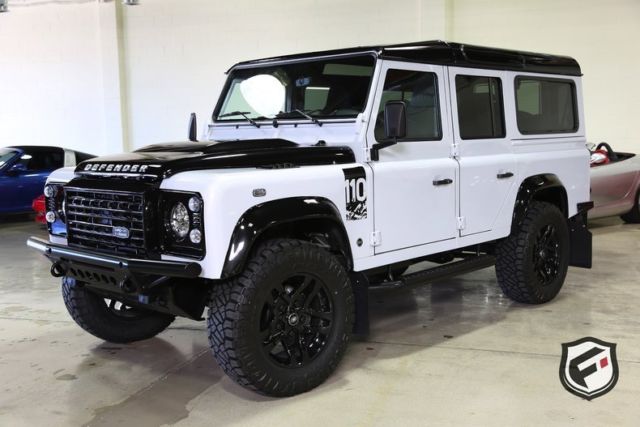 1991 White Land Rover Defender 110