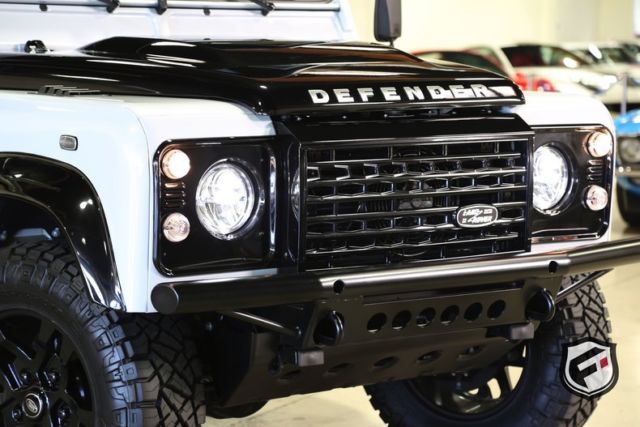 1991 White Land Rover Defender 110