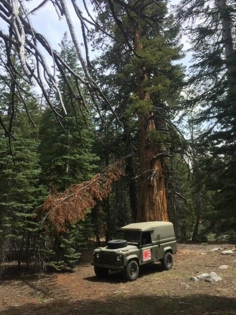1991 Army/NATO Green Land Rover Defender Crew Cab Pickup