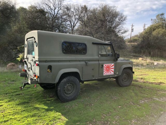 1991 Army/NATO Green Land Rover Defender Crew Cab Pickup