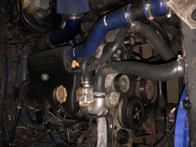 1991 Blue Land Rover Defender SUV