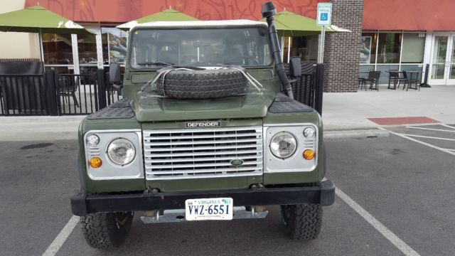 1991 Green Land Rover Defender SUV