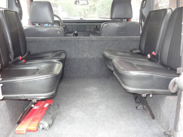 1991 Red Land Rover Defender