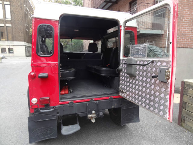 1991 Red Land Rover Defender