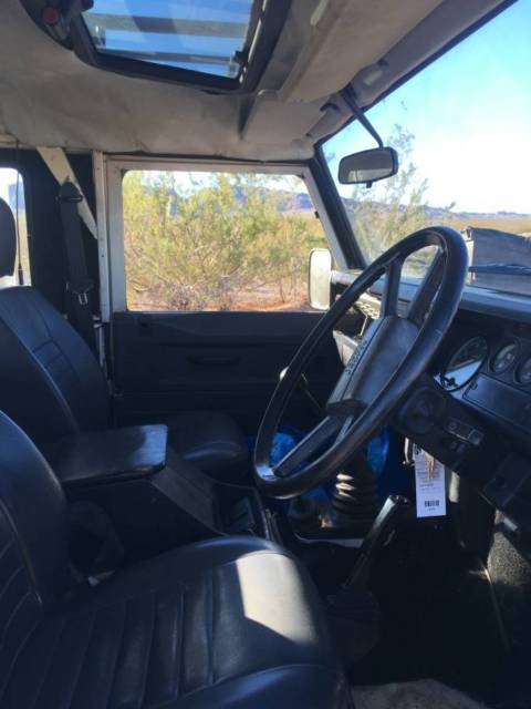 1991 White Land Rover Defender SUV