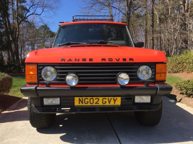 1991 Orange Land Rover Range Rover