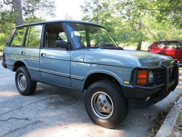 1991 Clearwater Blue Land Rover Range Rover SUV