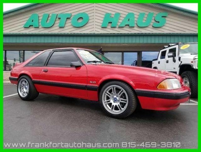 1991 Red Ford Mustang Hatchback