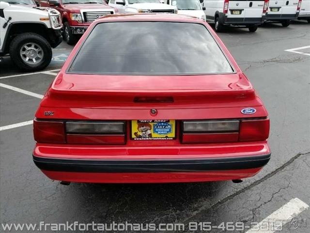 1991 Red Ford Mustang Hatchback