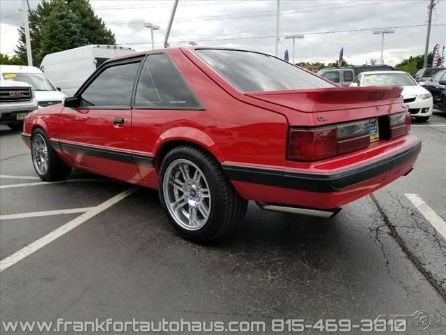 1991 Red Ford Mustang Hatchback