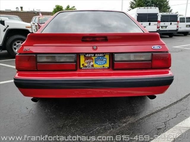 1991 Red Ford Mustang Hatchback
