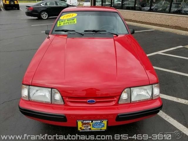 1991 Red Ford Mustang Hatchback