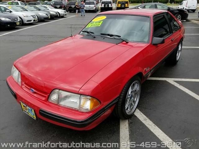 1991 Red Ford Mustang Hatchback