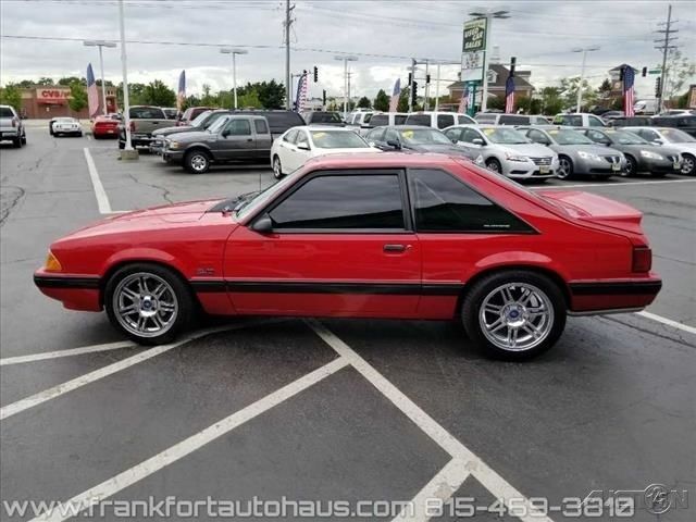1991 Red Ford Mustang Hatchback