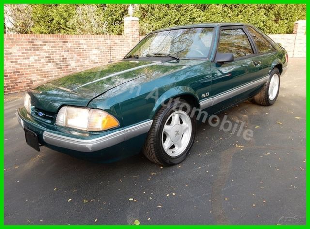 1991 Green Ford Mustang Hatchback