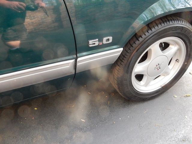 1991 Green Ford Mustang Hatchback