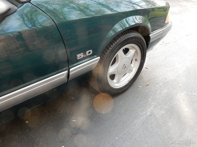 1991 Green Ford Mustang Hatchback