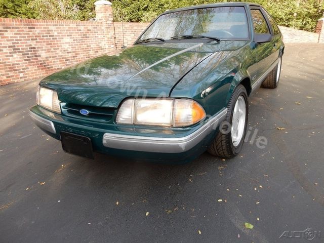 1991 Green Ford Mustang Hatchback
