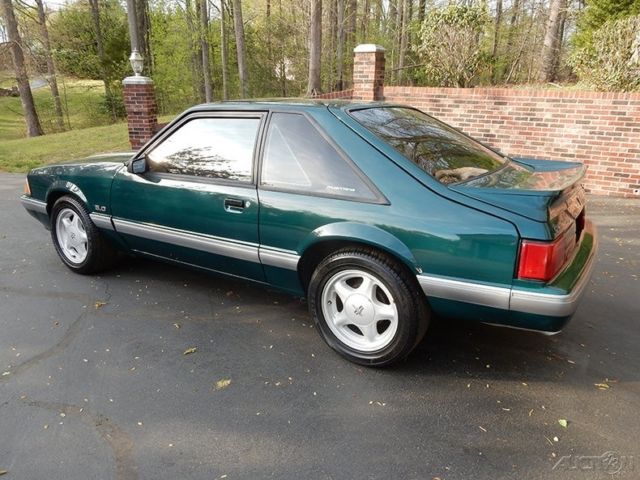 1991 Green Ford Mustang Hatchback