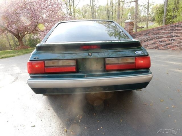 1991 Green Ford Mustang Hatchback