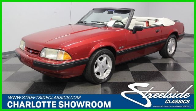 1991 Red Ford Mustang