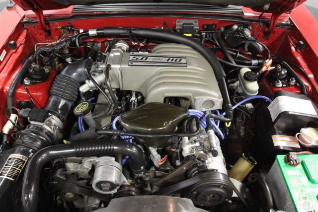 1991 Red Ford Mustang