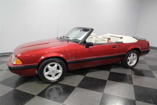 1991 Red Ford Mustang