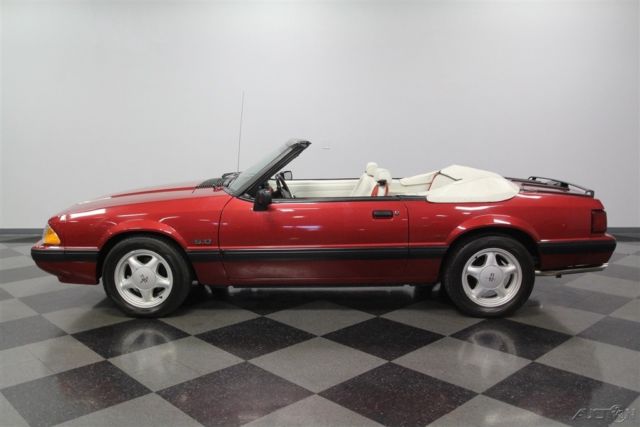 1991 Red Ford Mustang