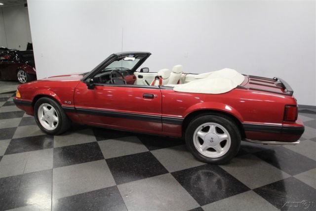 1991 Red Ford Mustang