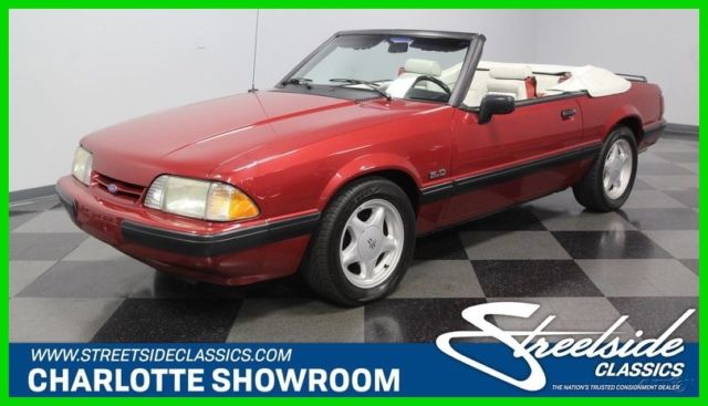 1991 Red Ford Mustang
