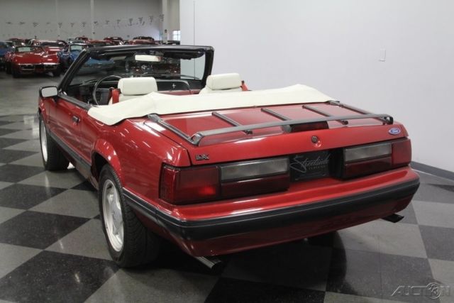 1991 Red Ford Mustang