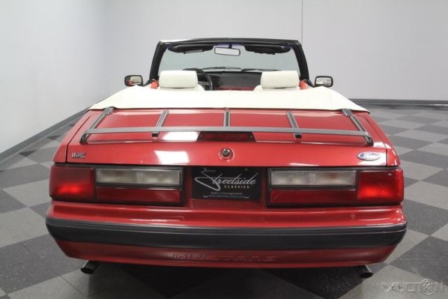 1991 Red Ford Mustang