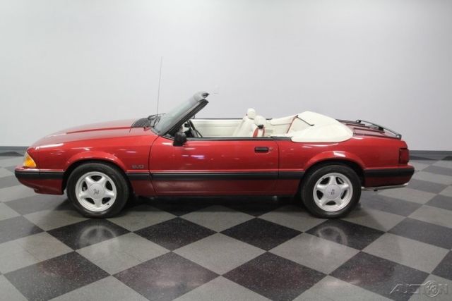 1991 Red Ford Mustang