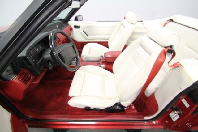 1991 Red Ford Mustang