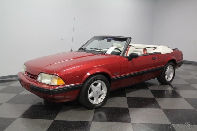 1991 Red Ford Mustang