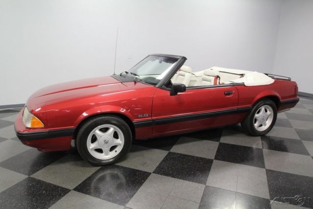 1991 Red Ford Mustang