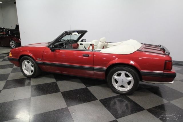 1991 Red Ford Mustang