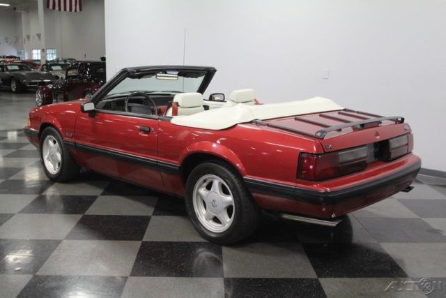1991 Red Ford Mustang