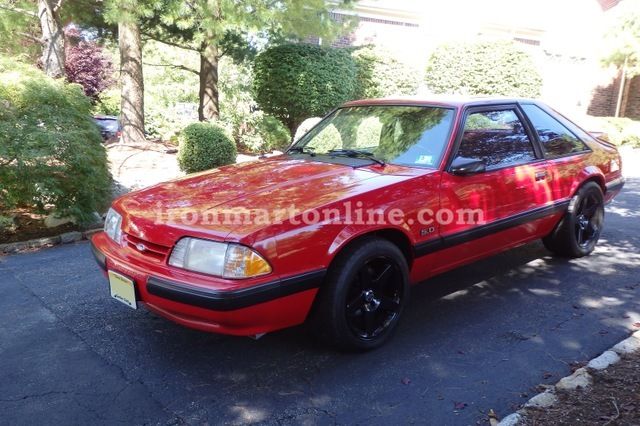 1991 Red Ford Mustang Fastback