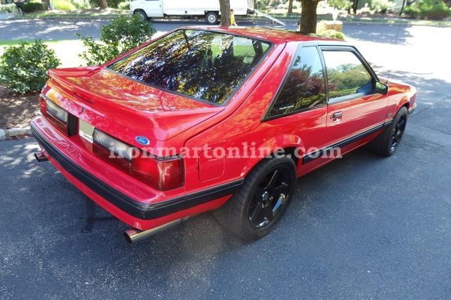 1991 Red Ford Mustang Fastback