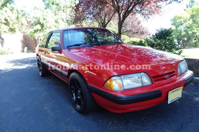 1991 Red Ford Mustang Fastback