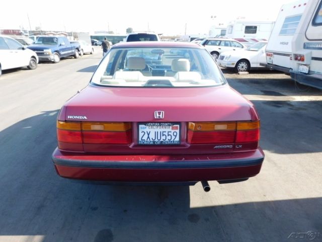 1991 White Honda Accord Sedan