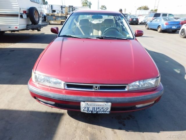 1991 White Honda Accord Sedan