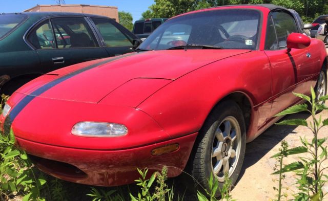 1991 Red Mazda CX-5 Convertible