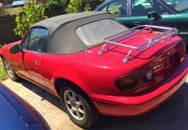 1991 Red Mazda CX-5 Convertible