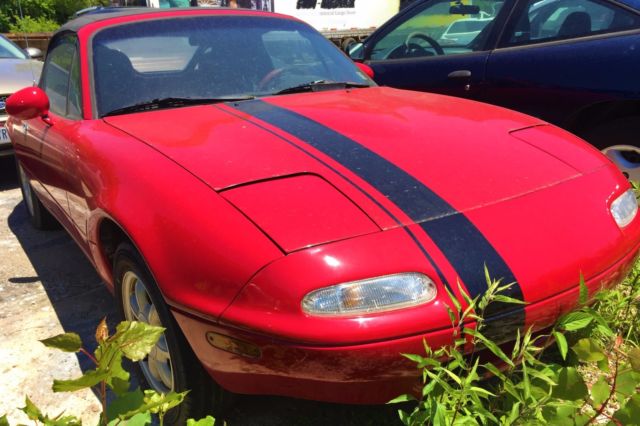 1991 Red Mazda CX-5 Convertible