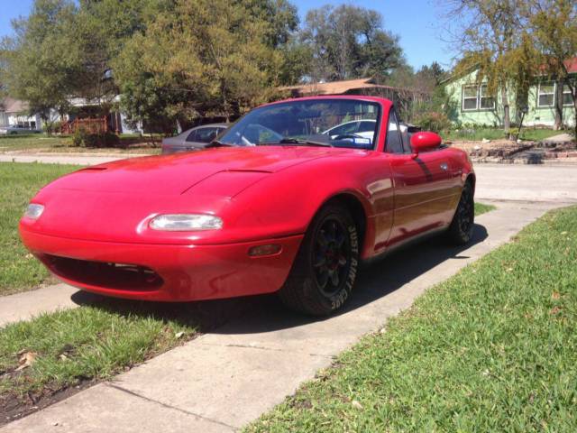 1991 Red Mazda MX-5 Miata Convertible